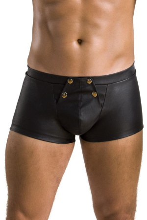Мужские кожаные боксеры с клапаном Passion 050 Short Patrick S/M Black
