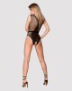 Сетчатый бодистокинг с доступом Obsessive B115 teddy S/M/L, черный || 