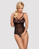Кружевное боди с доступом 818-TED-1 teddy M/L, черное
