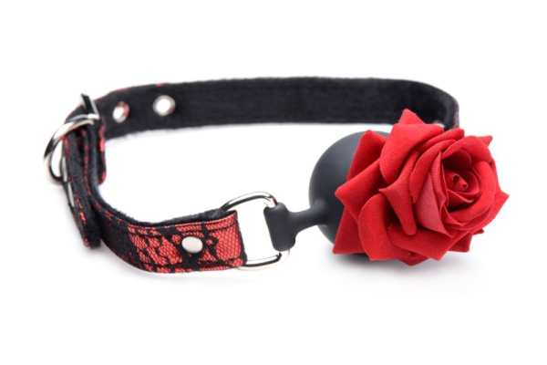 Кляп Master Series Eye-Catching Ball Gag With Rose