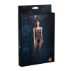 Бодистокинг Moonlight Model 02 XS-L Black, имитация корсета и чулок на ажурной резинке || 