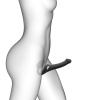 Безремневой вибрострапон с вакуумной стимуляцией Strap-On-Me MULTI ORGASM Black S, регулируемый || 