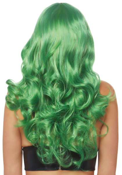 Волнистый парик Leg Avenue Misfit Long Wavy Wig Green, длинный, реалистичный вид, 61 см