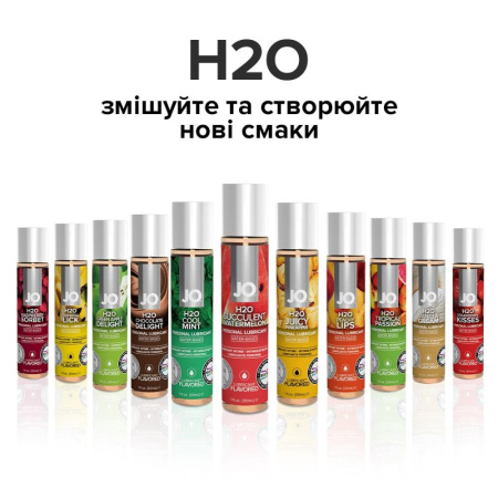 Смазка на водной основе System JO H2O — Watermelon (60 мл) без сахара, растительный глицерин || 