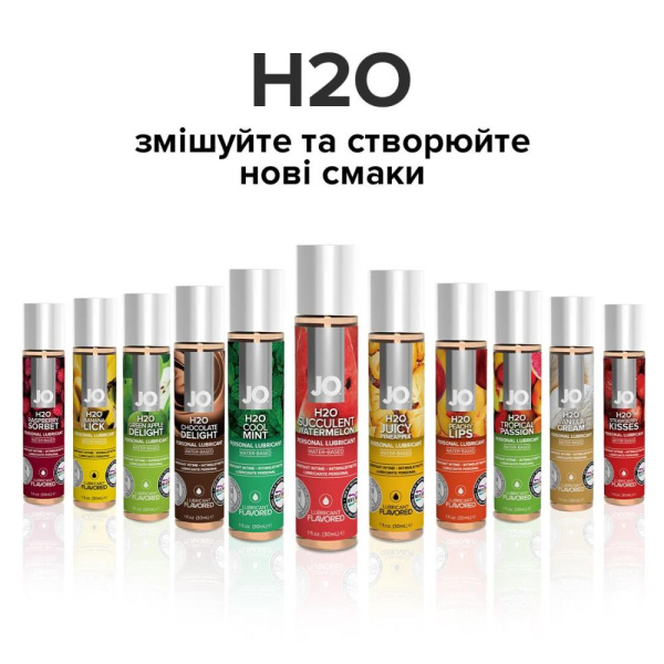Смазка на водной основе System JO H2O — Watermelon (60 мл) без сахара, растительный глицерин