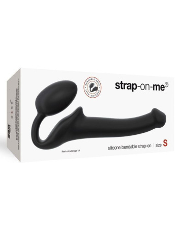 Безремневой страпон Strap-On-Me Black S, полностью регулируемый, диаметр 2,7см || 