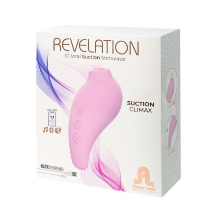 Вакуумный смарт-стимулятор Adrien Lastic Revelation Pink, режим Boost, управление через приложение || 