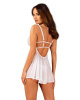 Пеньюар и трусики Obsessive Heavenlly babydoll & thong XL/2XL || 