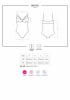 Кружевное боди с доступом 818-TED-1 teddy 2XL/3XL, черное || 