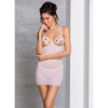 Сорочка с вырезами на груди + стринги LOVELIA CHEMISE white L/XL - Passion || 