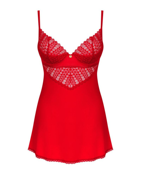 Пеньюар Obsessive Ingridia chemise & thong XL/2XL