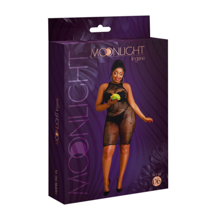 Платье-бодистокинг Moonlight Plus Model 06 XL-XXXL Black || 