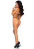 Эротический комплект со стразами Leg Avenue Catch Me Rhinestone set, трусики и бра, one size || 