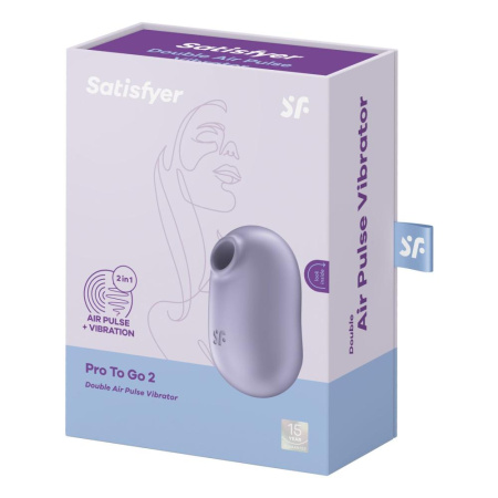 Вакуумный стимулятор с вибрацией Satisfyer Pro To Go 2 Violet || 
