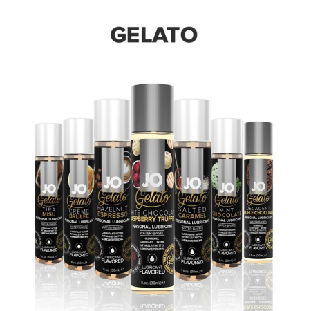 Смазка на водной основе System JO GELATO White Chocolate Raspberry(30 мл) без сахара и парабенов || 