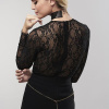 Ожерелье-воротник Bijoux Indiscrets Desir Metallique Collar - Black || 