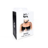 Ошейник с поводком из натуральной кожи с заклепками Art of Sex - Jenna Collar with Leash, черный || 