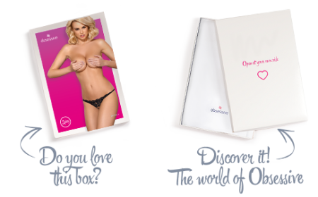 Кружевные танга с двумя отверстиями Obsessive 831-THC-1 crotchless thong L/XL, черные, бантики || 