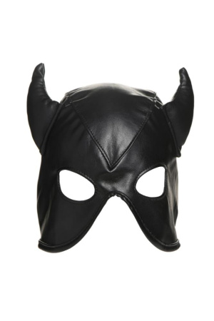 Маска Master Series Dungeon Demon Bondage Mask with Horns - Black || 