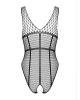 Бодистокинг из крупной сетки с доступом Obsessive B117 teddy S/M/L, черный || 