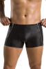 Мужские кожаные боксеры с молниями Passion 049 Short Matt XXL/XXXL Black