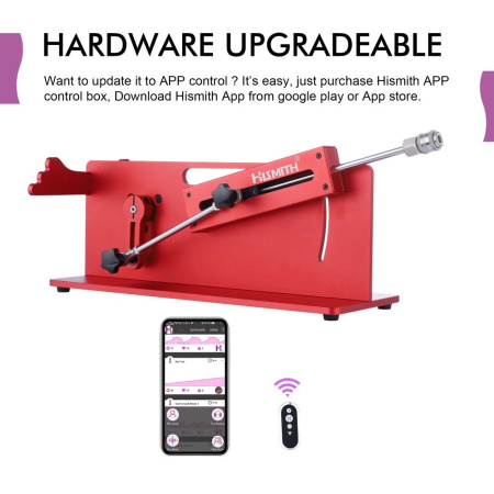 Смарт секс-машина Hismith Table Top 2.0 Pro APP Red, настольная версия || 