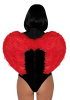 Крылья дьяволицы Leg Avenue devil wings Red, настоящие перья || 