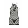 Полупрозрачная сорочка AZALIA CHEMISE black S/M Passion || 