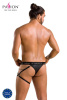 Мужские трусики танга с подвязкой Passion 058 Thong Bill S/M Black || 