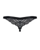 Кружевные танга с доступом Obsessive 828-THC-1 crotchless thong S/M, черные || 