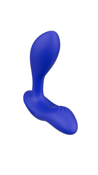 Смарт-вибромассажер простаты We-Vibe Vector+ ROYAL BLUE, пульт ДУ, регулируемый угол наклона