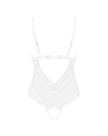 Эротическое полупрозрачное боди Obsessive Heavenlly crotchless teddy XL/2XL, с доступом || 