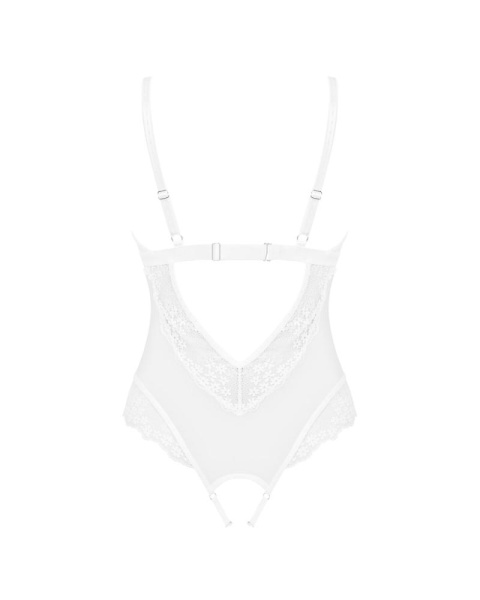 Эротическое полупрозрачное боди Obsessive Heavenlly crotchless teddy XL/2XL, с доступом