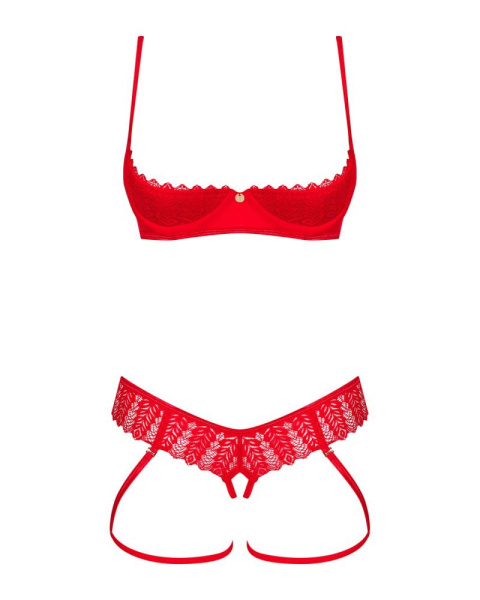 Комплект Obsessive Ingridia 2-pcs crotchless set XL/2XL