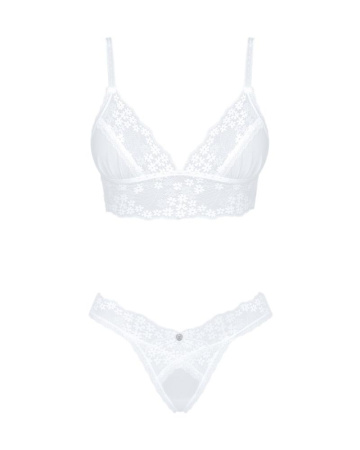 Эротический комплект Obsessive Heavenlly 2-pcs set XL/2XL, бюстгальтер и танга || 