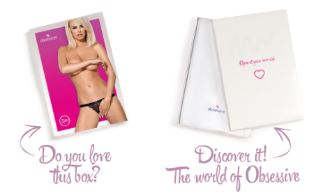 Кружевные танга с доступом Obsessive 828-THC-1 crotchless thong L/XL, черные || 