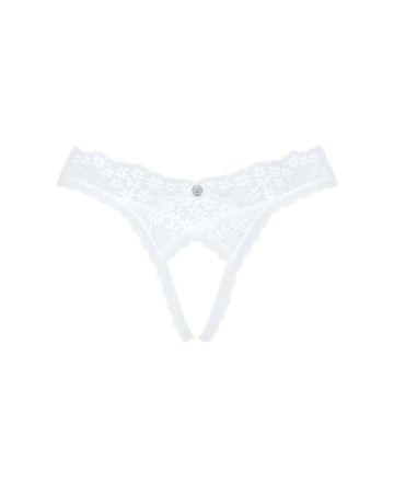 Кружевные танга с доступом Obsessive Heavenlly crotchless thong  M/L, с доступом || 