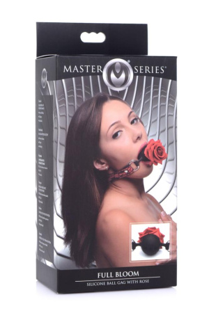 Кляп Master Series Eye-Catching Ball Gag With Rose || 