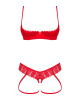 Комплект Obsessive Ingridia 2-pcs crotchless set XS/S || 