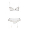 Сексуальный комплект с поясом для чулок LOVELIA SET white L/XL - Passion || 