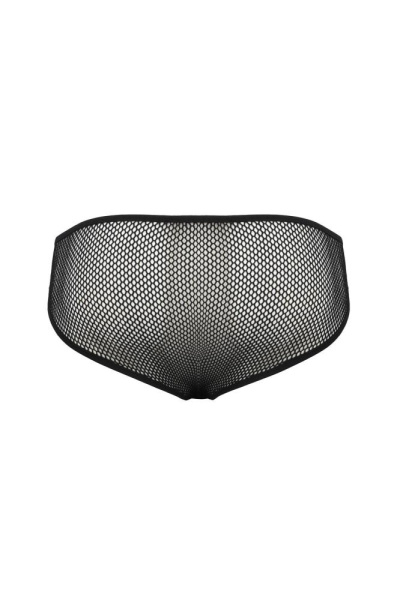 Мужские трусы со шнуровкой Passion 035 Slip Richard XXL/XXXL Black, экокожа, сетка