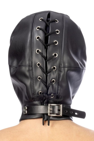 Капюшон для БДСМ Fetish Tentation Closed BDSM hood in leatherette || 
