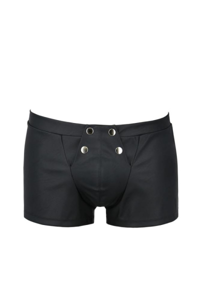 Мужские кожаные боксеры с клапаном Passion 050 Short Patrick S/M Black