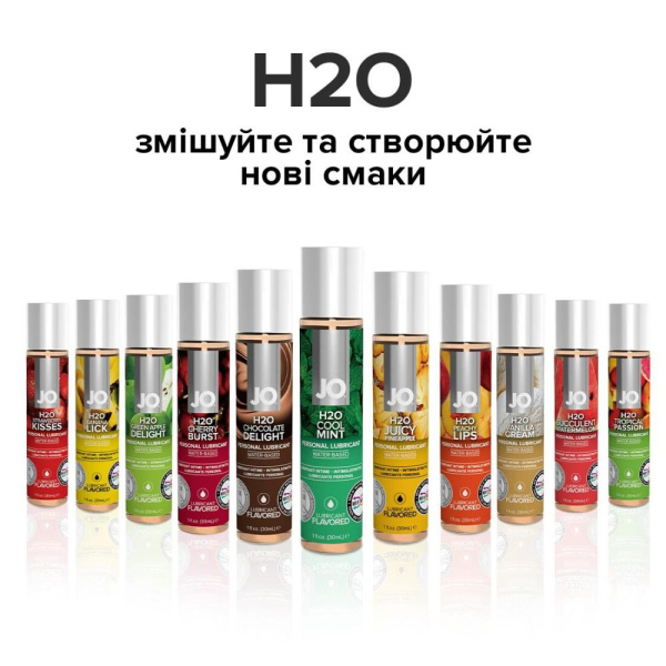 Смазка на водной основе System JO H2O — Cool Mint (120 мл) без сахара, растительный глицерин