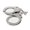 Наручники металлические Adrien Lastic Handcuffs Metallic (полицейские) || 