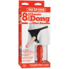 Трусики со страпоном Doc Johnson Vac-U-Lock 8 Inch Classic Dong Ultra Harness, ПВХ, диаметр 3,8см || 