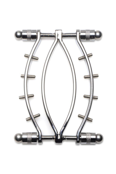 Зажим для половых губ Master Series Spread'Em Poker Vagina Clamp with Adjustable Pressure Screws