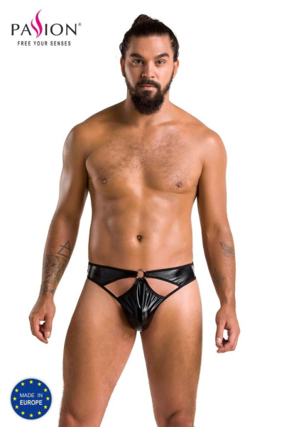 Мужские стринги Passion 033 Thong Paul L/XL Black, под латекс