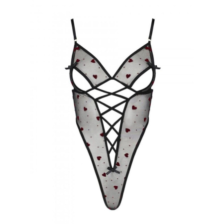 Эротическое боди с рисунком LOVELIA BODY black L/XL - Passion || 