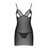 Сорочка с вырезами на груди + стринги LOVELIA CHEMISE black L/XL - Passion || 